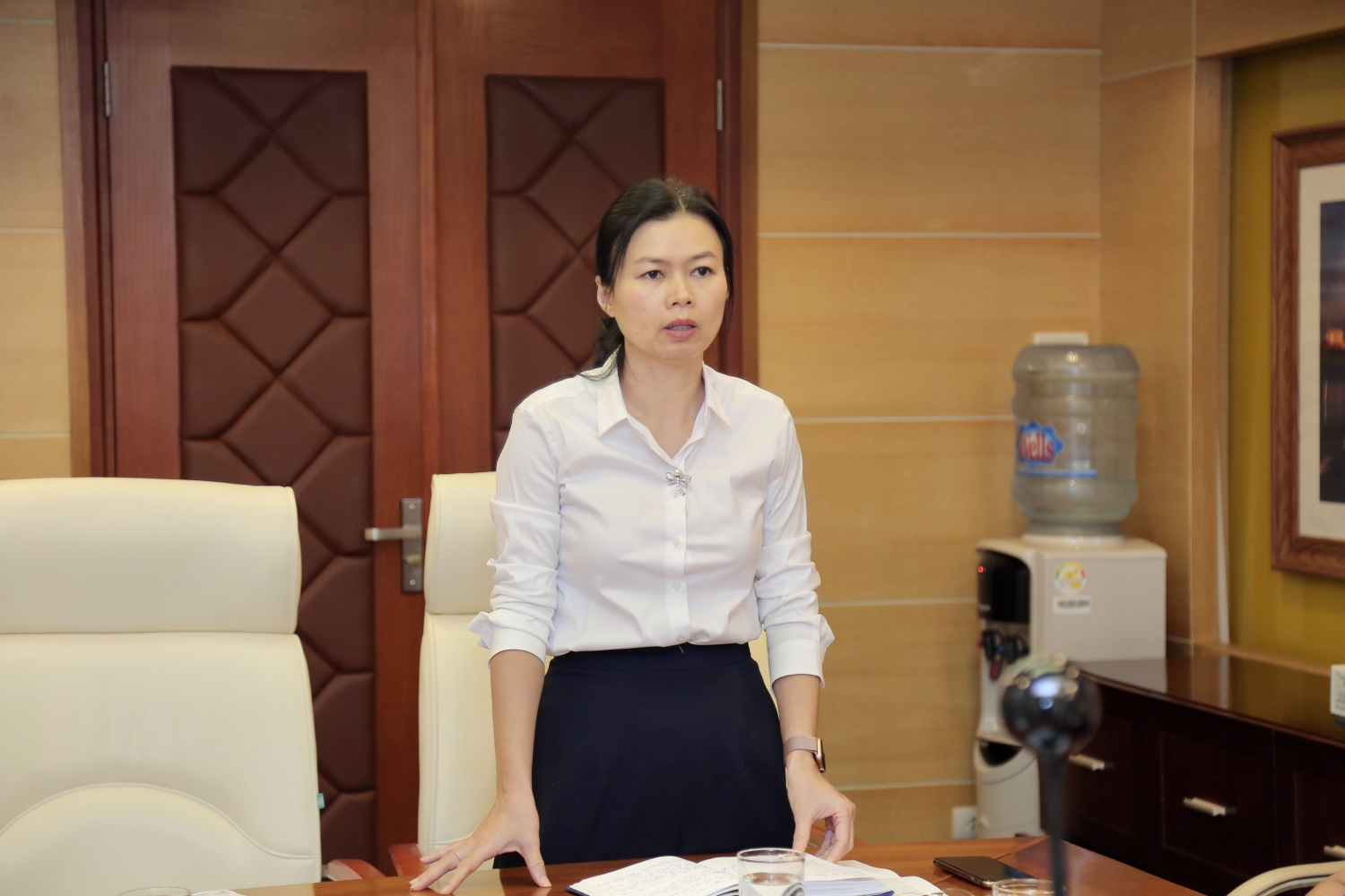  Đồng chí Ngô Hồng Vân, Phó Bí thư thường trực Đảng ủy PV Power phát biểu chỉ đạo