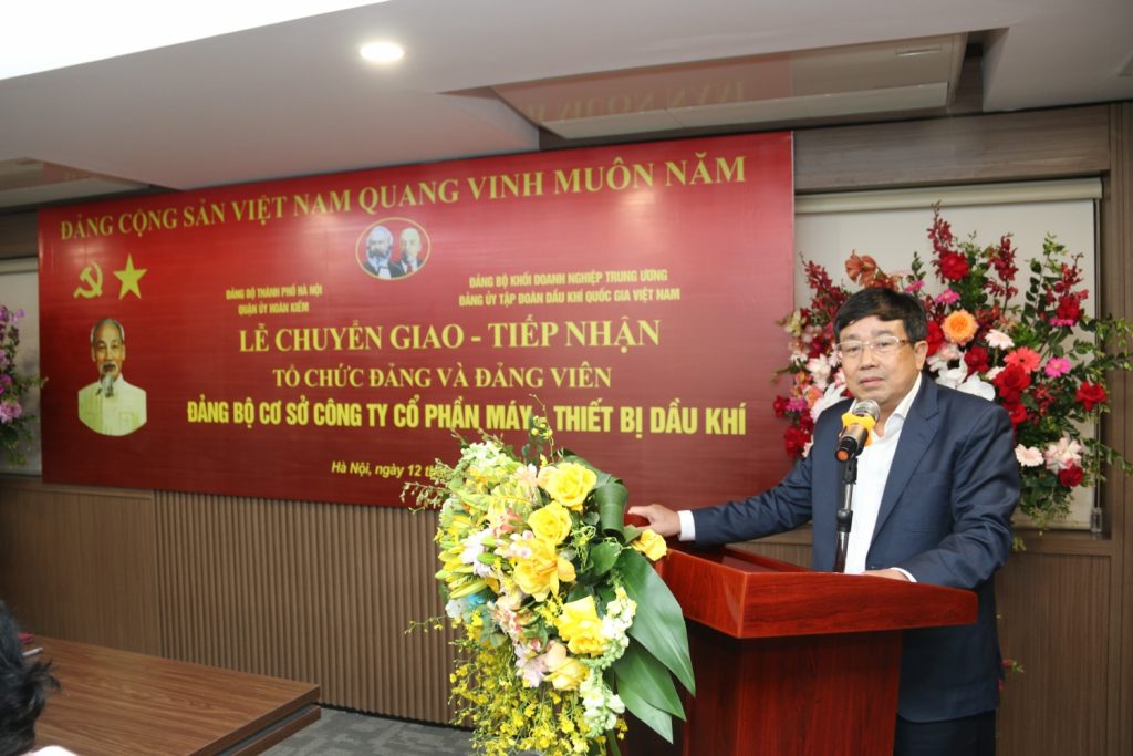  Đồng chí Phạm Xuân Cảnh phát biểu tại buổi lễ