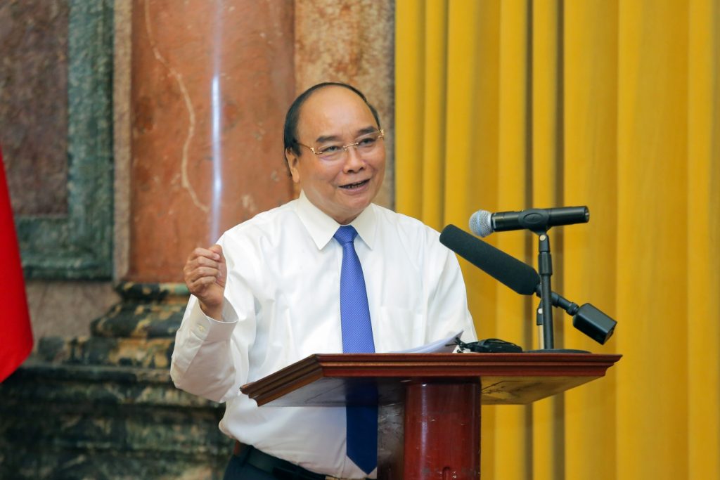  Chủ tịch nước Nguyễn Xuân Phúc phát biểu tại buổi gặp mặt