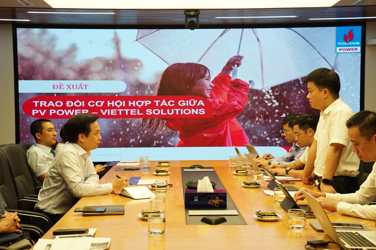 PV Power tổ chức buổi làm việc với Viettel Solutions về cơ hội hợp tác chuyển đổi số