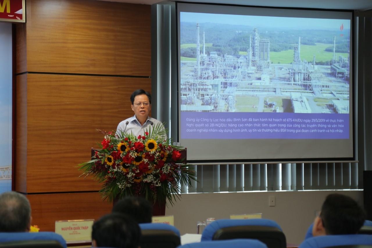 </a> Đồng chí Nguyễn Văn Hội, Chủ tịch HĐQT BSR trình bày tham luận