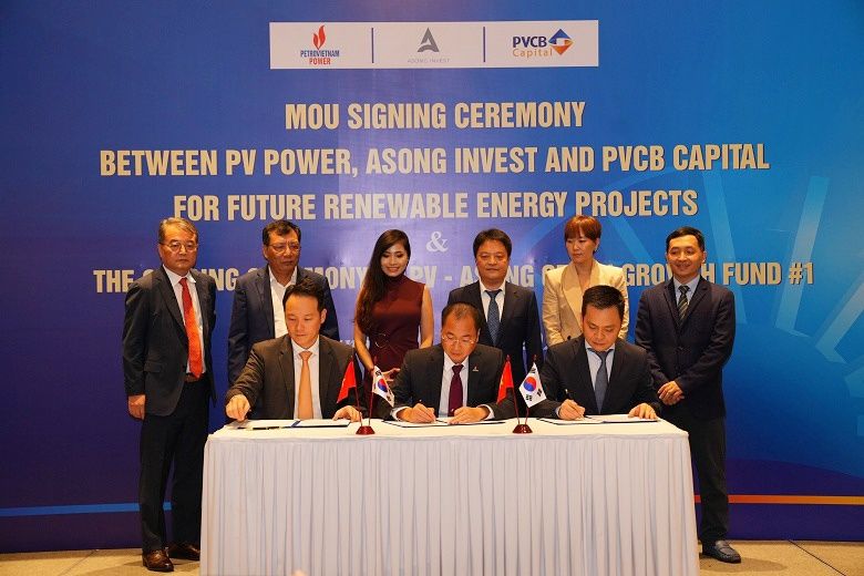 PV Power ký kết Biên bản ghi nhớ hợp tác với Asong Invest và PVCB Capital